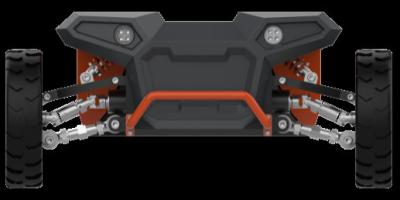 China 100kg Max Load Ip 68 4 chassis do robô da roda à prova de explosões à venda