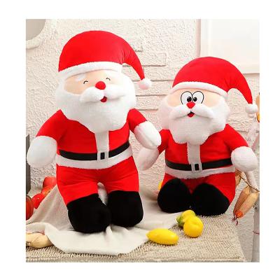 China 2021new Plush Style Customized Colorful Christmas Gift Sit Santa Claus Plush Toy for sale