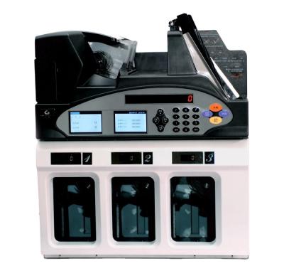 Chine Mixed Currency 3+1 ECB test passed Money Processing Equipment GA-QFJ4300 Bill Banknote Sorting Machine with IR UV double CIS à vendre