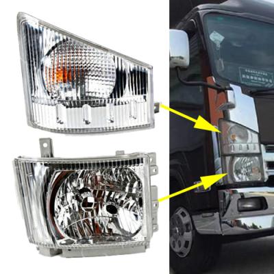 China Front Head Lamp + Corner Lamp Light For Isuzu 700p ELF NQR NPR NPR-HD GMC W4500 W5500 34.5*23.5*30CM for sale