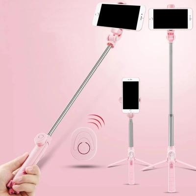 China XT10 Plastic Wireless Selfie Stick Tripod With Remote Control For Huawei Samsung Android Monopod iPhone Selfie Stick Mobile Shutter for sale