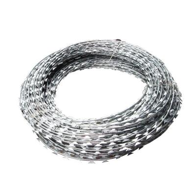 China Protection Performance Low Price Hot Dipped Galvanized Concertina Razor Barbed Wire for sale