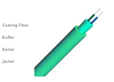 China Één Optische Kabel van de Buis Singlemode of Multimode Duplex Ronde Binnenvezel voor Vlecht en Flardkoord Te koop