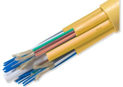 China Industrial 16 - 144 Strand Indoor Fiber Optic Cable By The Foot , Flame Retardant for sale