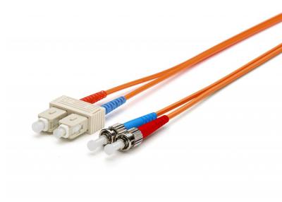 China SC-ST Duplex Fiber Optic Patch Cords Premium Quality MM 62.5 / 125 for sale