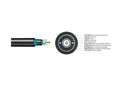 China GYXTW53 Central Tube Direct Burial Outdoor Fiber Optic Cable 2 to 24 Fiber Count for sale