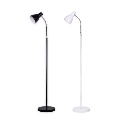 China Modern / Vintage Industrial Antique Flexible Black Arm White Floor Lamp for sale