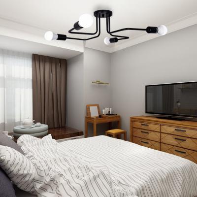 China Modern Spider Vintage Hotel Restaurant Decorative Black Pendant Light for sale