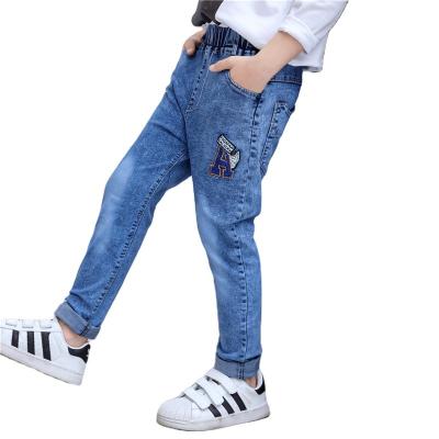 China Breathable 4-13 Years Kids Fashion Clothes To Pant Casual Bowboy Kids Boys Jeans Pants Baby Boy Bottoms Long Denim Dress Pants for sale