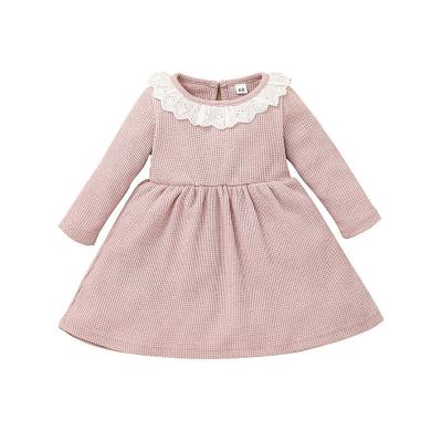 China 2021 winter autumn girls' casual supreme knee-length dress long sleeve children's clothing kids costume newborn baby rompers for sale