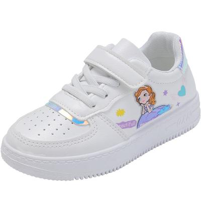 China Princess Girls Flat Sports Sneaker Spring Autumn Cartoon Students Casual Shoes Girls Shoes Children's Soft-Soled Non-slip Shoes for sale