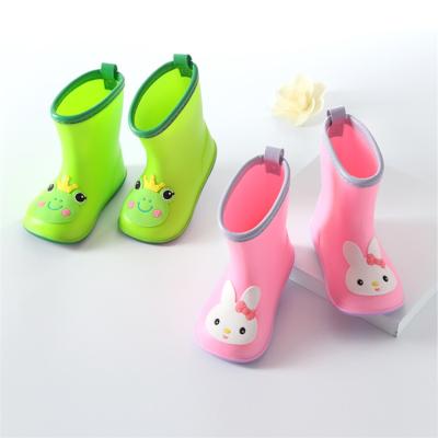 China Wholesale New Design Baby Waterproof Non-slip Rubber Shoes Water Proof Kids Rain Boots Kids Rainboots for sale