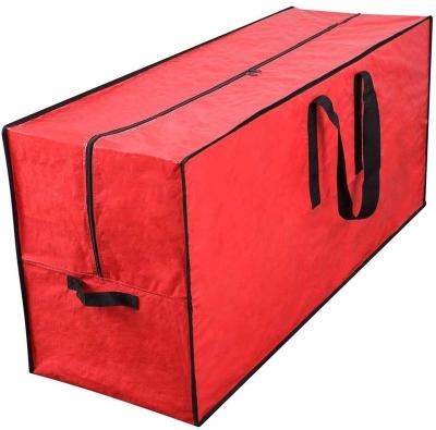 China Warm Large Folding Amazon Santa Claus Durable Handles Christmas Tree Storage Bag for sale