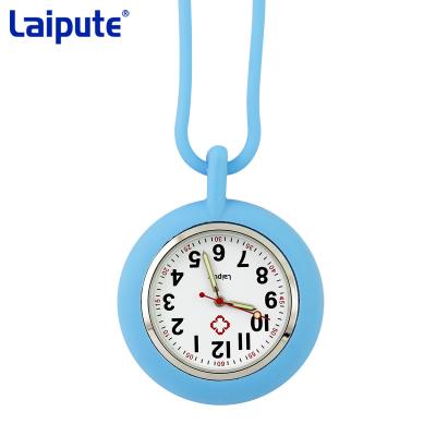 China Laipute Nurses Digital Fob Watch Halterneck Silicone Nurse Watch Quartz Movement Te koop