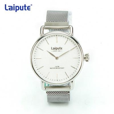 China OEM Stainless Steel Mesh Bracelet Watch , Mens Stainless Steel Watch White Face for sale