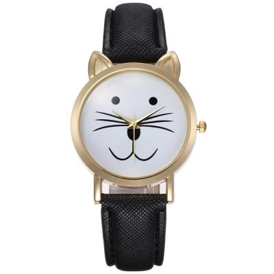 China ROHS Quartz Kids Watch , Cat Face Quartz Watch 35g Weight Alloy Material for sale