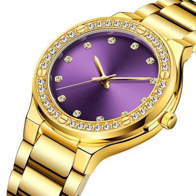 Cina ROHS Diamond Quartz Watch genuino, Hardlex Diamond Bracelet Watch For Ladies in vendita