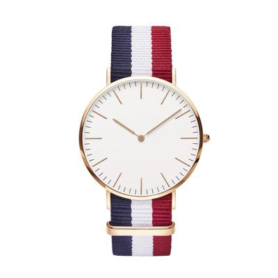 Chine La montre-bracelet 5ATM de quartz de femmes d'ODM imperméabilisent avec la courroie en nylon à vendre