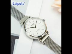 Rose Gold Stainless Steel Quartz Wrist Watch Laipute Opaque