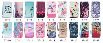 China New Pattern Wallet Flip Card Slot Stand Leather Card Phone Case Cover For iPhone & Samsung Galaxy Smartphones for sale