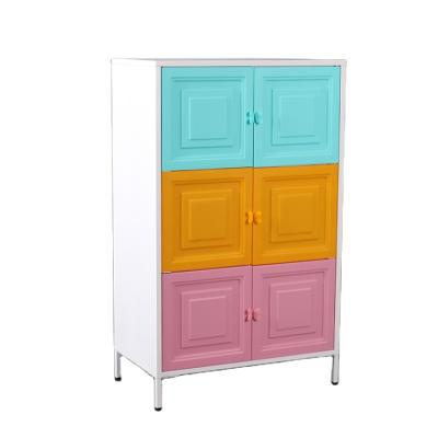 China Factory Wholesale Plastuc Adjustable Baby 6 Doors STEELITE Plastic Wardrobe (Size) For Baby for sale