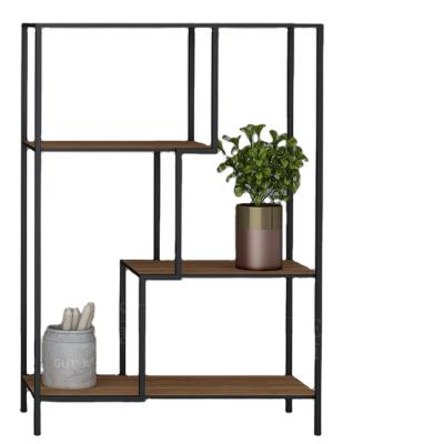 China Modern High Quality KD Structure Display Rack Shelf With Metal Frame for sale