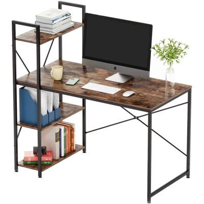 China Modern Home Office Study Table Work Desk With Shelves Office Shelf for sale