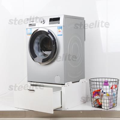 China Modern Base Laundry Bathroom Metal Cabinet Washing Machine Bottom Storage Cabinet for sale