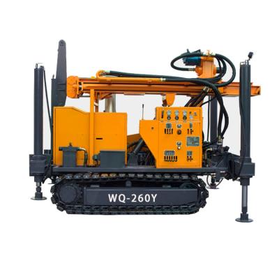 China DTH Hammer WQ-260Y 200M Diesel Water Well Drilling Rig Hydraulic Rotary Crawler Air Compressor For Drilling Rig zu verkaufen