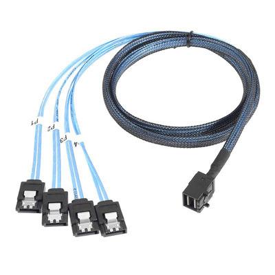 China High Performance SFF 8643 to 4xSATA Server Array Card SFF 8643 to 4xSATA Cable 4*sata Data Cable zu verkaufen