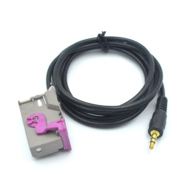 China AUX navigation. Car Audio 3.5mm 32pin Music Cable Connector Input RNSE RNS-E Adapter For Audi A3 A4 A6 A8 for sale