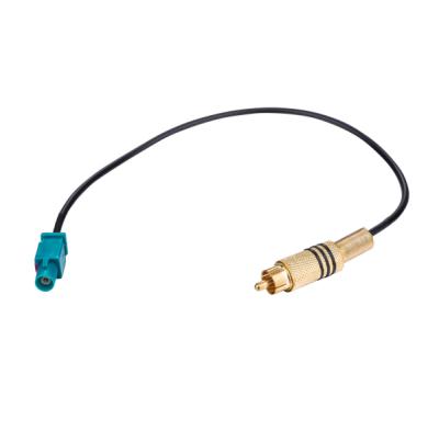 China FAKRA plastic + brass male to RCA male car antenna cable export car modifications SKAA-68 for sale