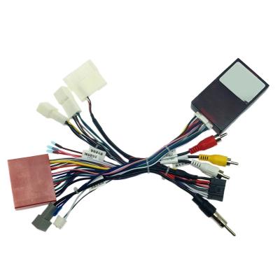 China Car 16pin Car Audio Wiring Harness With Canbus Box For Mazda 6 Stereo Installation CX-5 Wire Adapter for sale