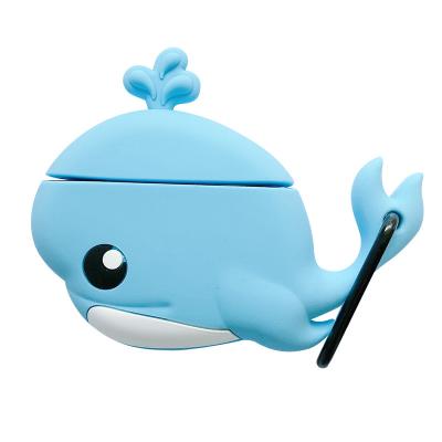 China For Earphone Earphone Cartoon Silicone Animal Case For Airpod Case Whale Shape Filling Case for sale