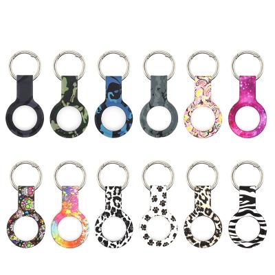 China 2021 New Silicone Silicone Case For AirTag With Silicone Key Chain Cover Device For Airtag Case for sale