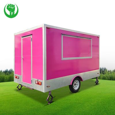 China 2022 New Chinese Snack Factory Food Trailer Used Street Food Sale Carts Mobile Fast Food Truck Van Ice Cream Cart for sale