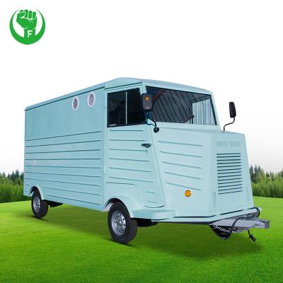 China Luxury Ice Cream Food Mobile Retro Soft Van Deep Fryer Food Cart Trailer for sale