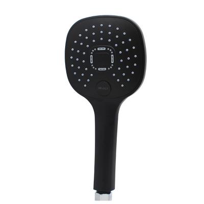 China One Button Can Stop Hygienic Black PVC Toilet Shower Set ABS Custom Plastic Shower Head Rain Cover for sale