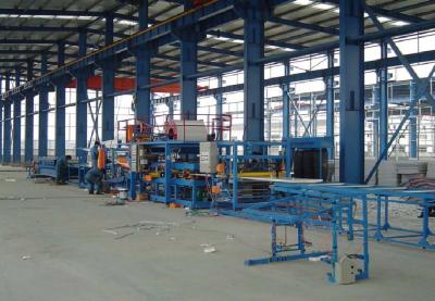 China Roof And Wall Sandwich Panel Production Line, Polystyrene EPS Sandwich Panel Line for sale