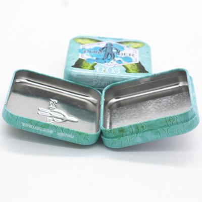 China custom house shaped hinged metal candy tin tin box with hinged lid big mint boxes hinged tin box en venta