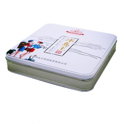 China Modern Style Square Tin Box With Cover WC-061 OEM Service Accepted for sale