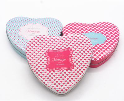 China tin box with window metal heart keychain candy tin shaped metal box for sale