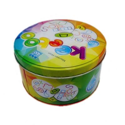 Κίνα tin metal type and metal material recipes food grade round metal biscuit cookie tin box προς πώληση