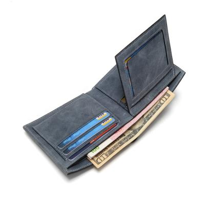 China Hot Sales High Quality Oil Wax RFID Rfid Wallet Men Genuine Leather Wallet For Travel for sale