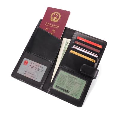 China OEM / ODM Department Full Grain German Leather Boarding Travel Passport Holder for sale