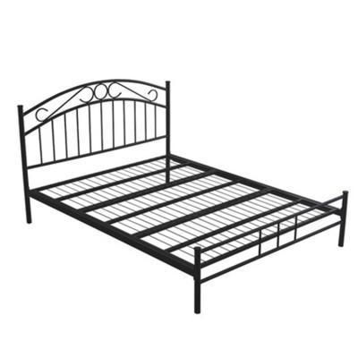 China Wholesale Cheap Black Metal Modular Metal Bedroom Frame Single Bed Price Single Bed for sale