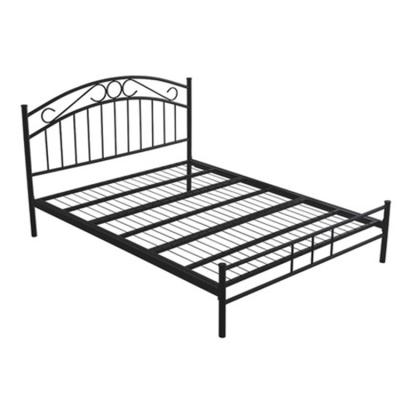 China Simple And Generous Modern Metal Designs Cheap Metal Bed Frame Prices Modular Black Single Bed Frame for sale