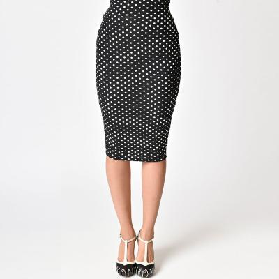 China Women sexy polka dot 3/4 formal skirt for sale