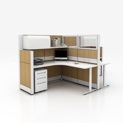 China Fit regular steel frame modern design elisa computer workstation white computer workstation desk for sale