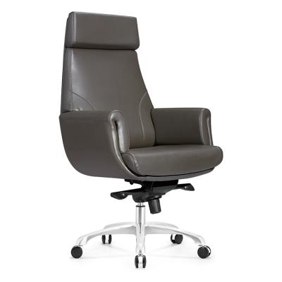 China Recliner Adjustable High Quality Leather Comfortable Swivel (Height) Executive Chair For Boss Office for sale